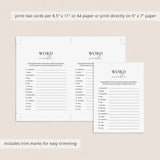 Anniversary Word Scramble Game With Answers Digital Download