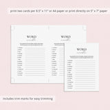 Birthday Party Game Word Scramble Answers Included Printable