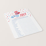 4th of July Word Scramble with Answers Printable