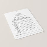 Wine Party Word Find Game with Answer Sheet