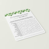 St Patricks Theme Word Search Printable