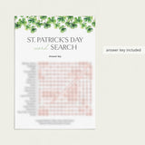 St Patricks Theme Word Search Printable