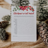 Christmas Word Search Holiday Party Game Printable