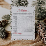 Holiday Word Search Game Instant Download