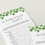 St Patricks Theme Word Search Printable