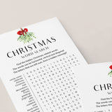 Christmas Word Search Printable with Hidden Message