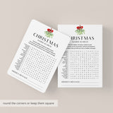 Modern Minimalist Christmas Games Bundle Printable