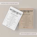 Retirement Party Would He Rather Game Cards Printable