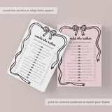 Dirty Would She Rather Bachelorette Game Printable