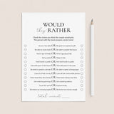 Printable Anniversary Would They Rather Questions by LittleSizzle