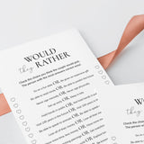 Printable Anniversary Would They Rather Questions