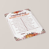 Printable Adult Friendsgiving Game Bundle