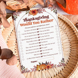 Thanksgiving Games for Adults Printable