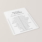 Icebreaker Would You Rather Questions for Adults Printable