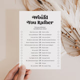 Printable Office Party Game Would You Rather