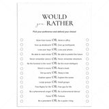 Would You Rather Questions for Work Printable by LittleSizzle
