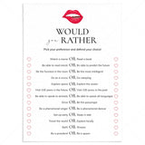 Ladies Night Would You Rather Questions by LittleSizzle