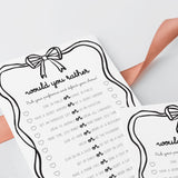 Couple Would You Rather Questions Printable