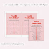 Would You Rather Couple Questions Digital Download
