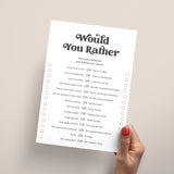 Printable Office Party Game Would You Rather