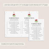 Christmas Would You Rather Questions Printable