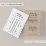 Would You Rather Questions for Work Printable