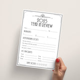 2025 Year in Review Cards for Gatbsy New Years Party