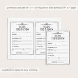 2025 Year in Review Cards for Gatbsy New Years Party
