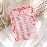 Wavy Border Galentines Day Games Printable Red and Pink