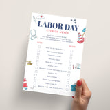 Fun Labor Day Games Printable