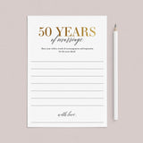 50th Anniversary Party Games Married in 1974 Printable
