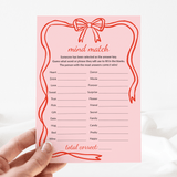 Wavy Border Galentines Day Games Printable Red and Pink