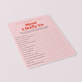 Red and Pink Galentines Party Games Printable