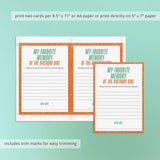 The Life of a Birthday Girl Cards Printables | In My Birthday Era