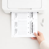 Black & White New Year's Game Scattergories Printable