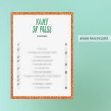 Showgirl Party Games Printable | Showgirl Era Themed Party Activities