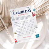 Printable Labor Day Word Search with Answers