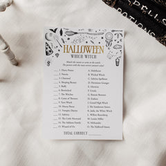 Witchy Halloween Party Game Which Witch with Answer Key