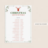 Christmas Company Party Game Merry Christmas Around The World