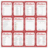 Printable Christmas Party Games with Knitted Sweater Pattern by LittleSizzle
