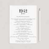 1942 Trivia with Answers Printable by LittleSizzle