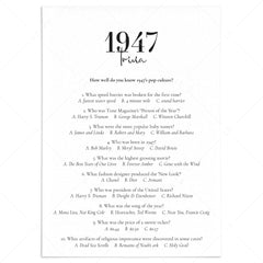 1947 Trivia with Answers Printable by LittleSizzle