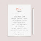 1957 Trivia Questions and Answers Printable by LittleSizzle