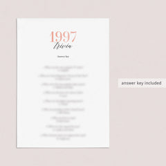 1997 Trivia Questions and Answers Printable