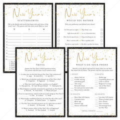 Printable New Year's Party Games Bundle by LittleSizzle