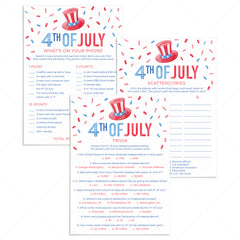 July 4th Adult Party Games Printable by LittleSizzle