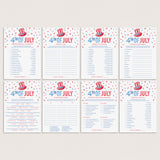 4th of July Party Games Bundle Printable by LittleSizzle