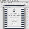 Bridal Shower Guest Book Sign Template Message In A Bottle