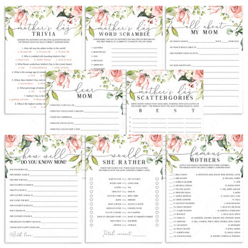 8 Mother's Day Games and Activities To Print or Play Online by LittleSizzle