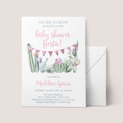 Fiesta baby shower invitation template for girl by LittleSizzle